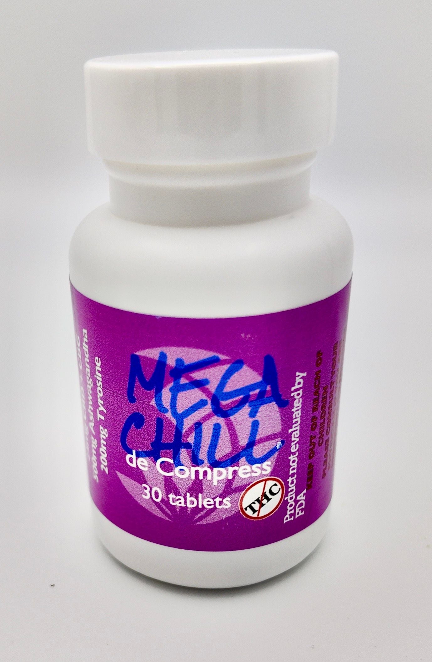 MegaChill CBD, CBG, Ashwagandha, Tyrosine