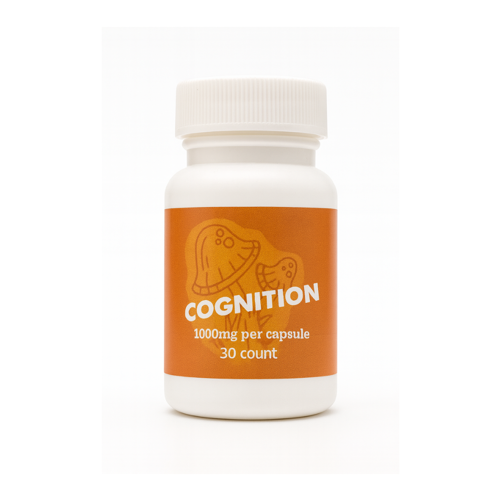 COGNITION Mushroom Blend Capsules Reishi Cordyceps Turkey Tail Lion's Mane