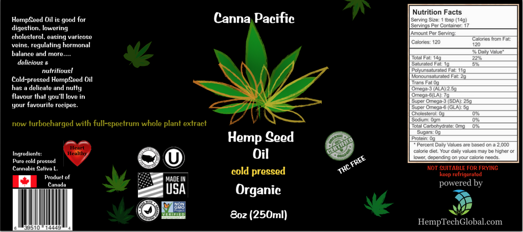 Organic Hemp Seed Oil 833