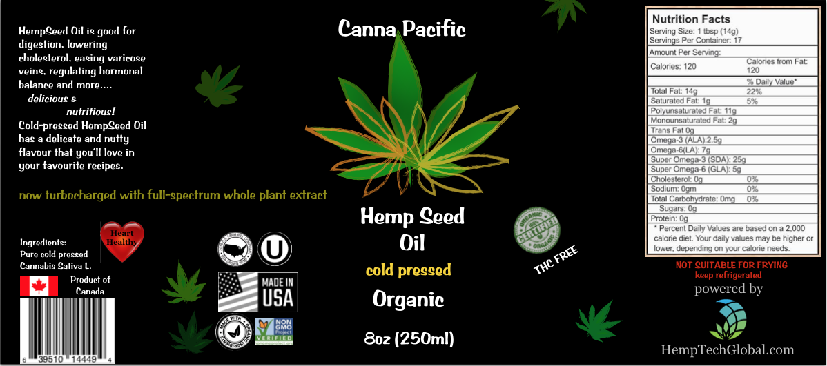 Organic Hemp Seed Oil 833