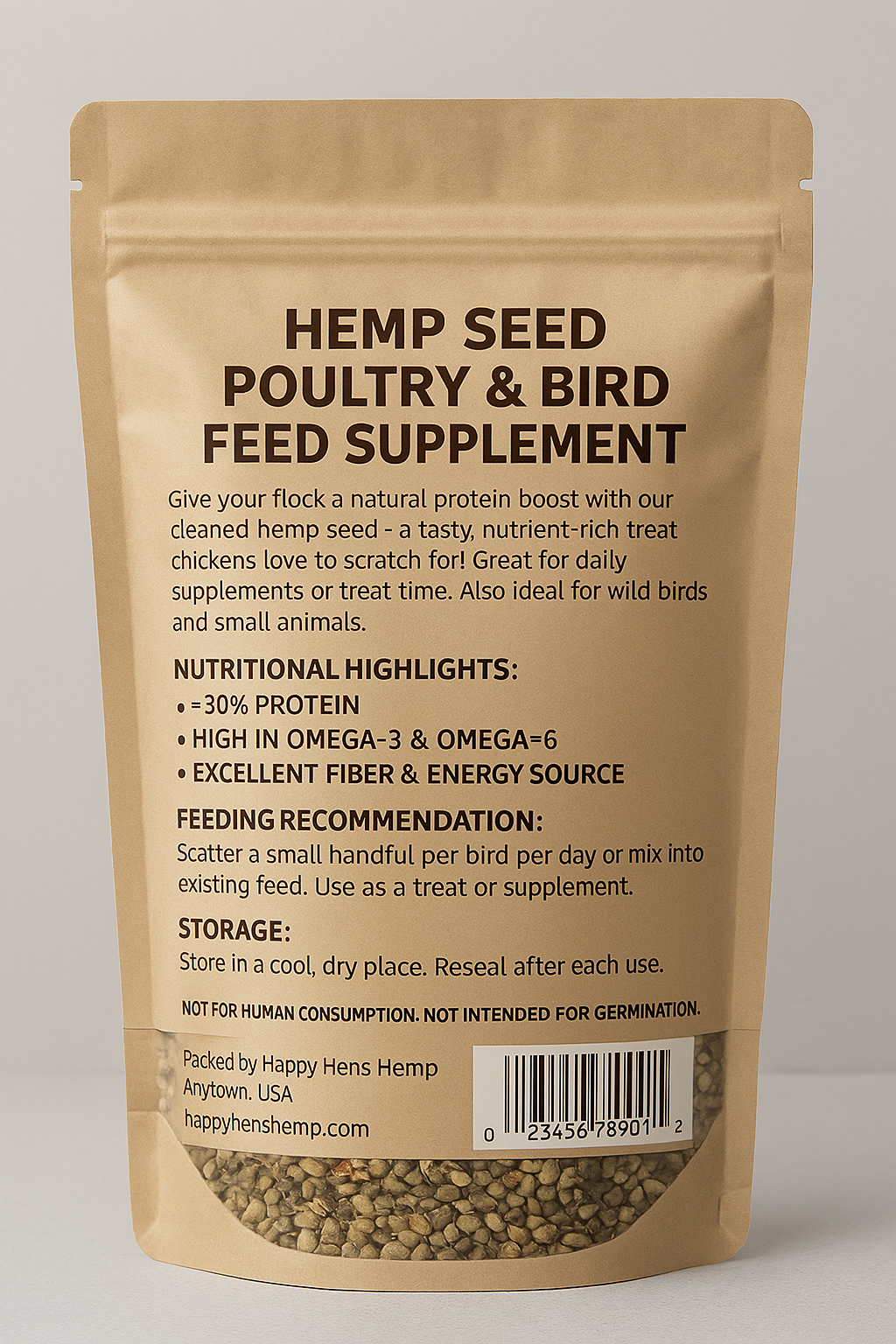 Hemp Seed Animal Feed BULK