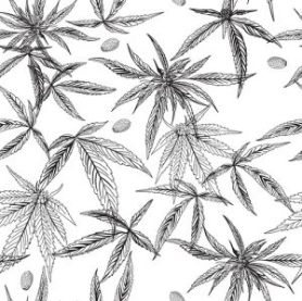 Hemp Leaf Short Sleeve Button Up Shirt