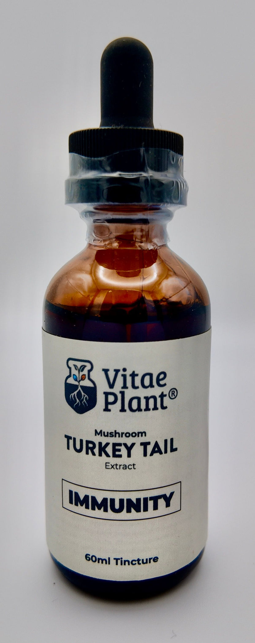 Vitae Plant Turkey Tail Mushroom Tincture 60ml (2oz)